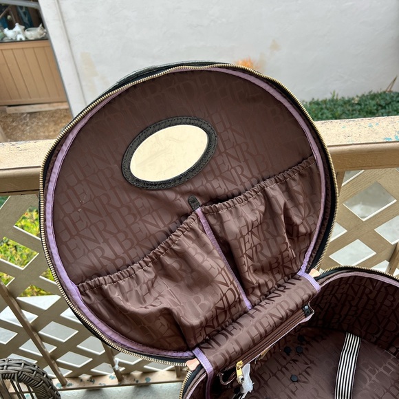 Henri Bendel striped Hatbox Luggage - Picture 6 of 10